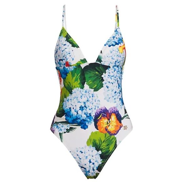 DOLCE&GABBANA Floral One-Piece Swimsuit - Picture 1 of 10